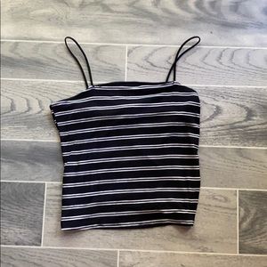 NWT stripped crop top